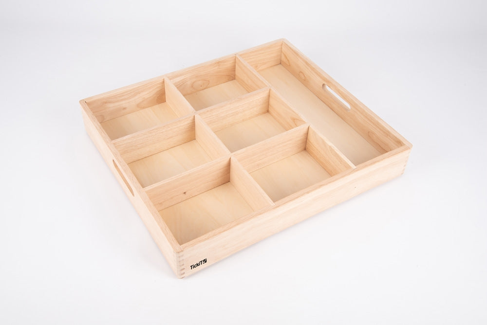 TickiT Wooden Sorting Tray - 7 Way