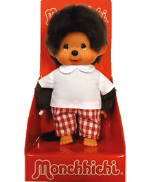Monchhichi Red/White Check - Boy