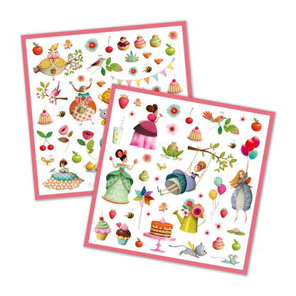 Djeco Princess Tea Party Stickers (F)