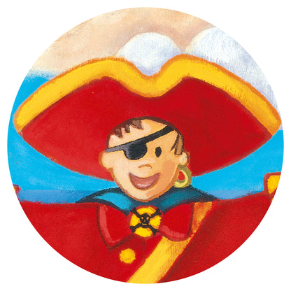 Djeco The Pirate And His Treasure - 36 Pcs Silhouette Puzzles