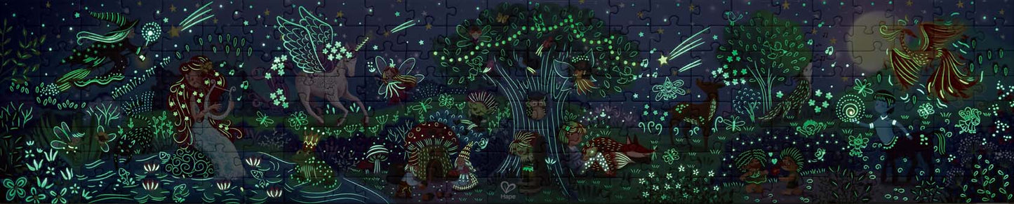 Hape Glow in the Dark Magic Forest Puzzle