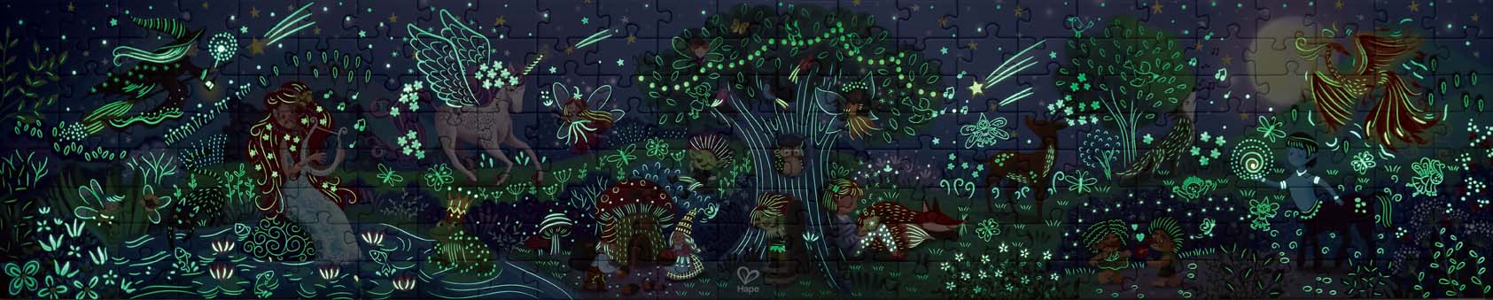 Hape Glow in the Dark Magic Forest Puzzle