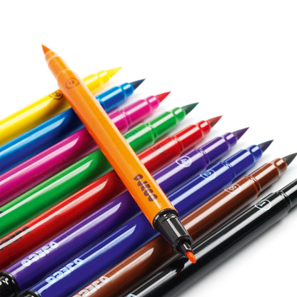 Djeco 10 Felt Brushes - Classic *