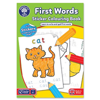 Orchard Toys First Words Colouring Book