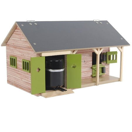 Kids Globe 1:32 Horse Stable W/ 2 Boxes