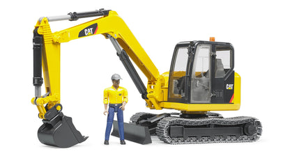 Bruder Cat Mini Excavator W/ Worker