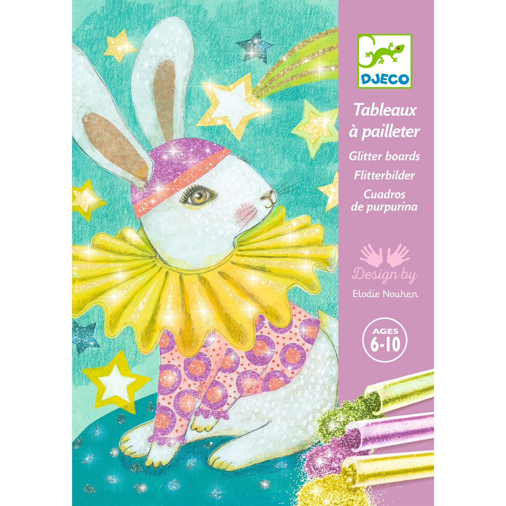 Djeco Glitter Boards Carnival Of The Animals