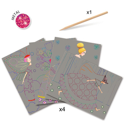 Djeco The Beauties' Ball * Scratch Cards