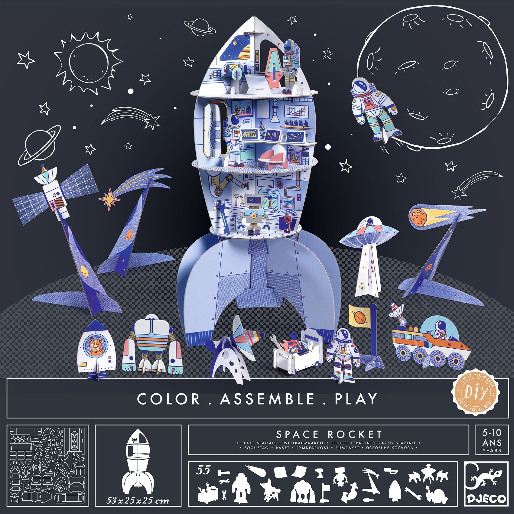 Djeco Space Rocket Creative Kit