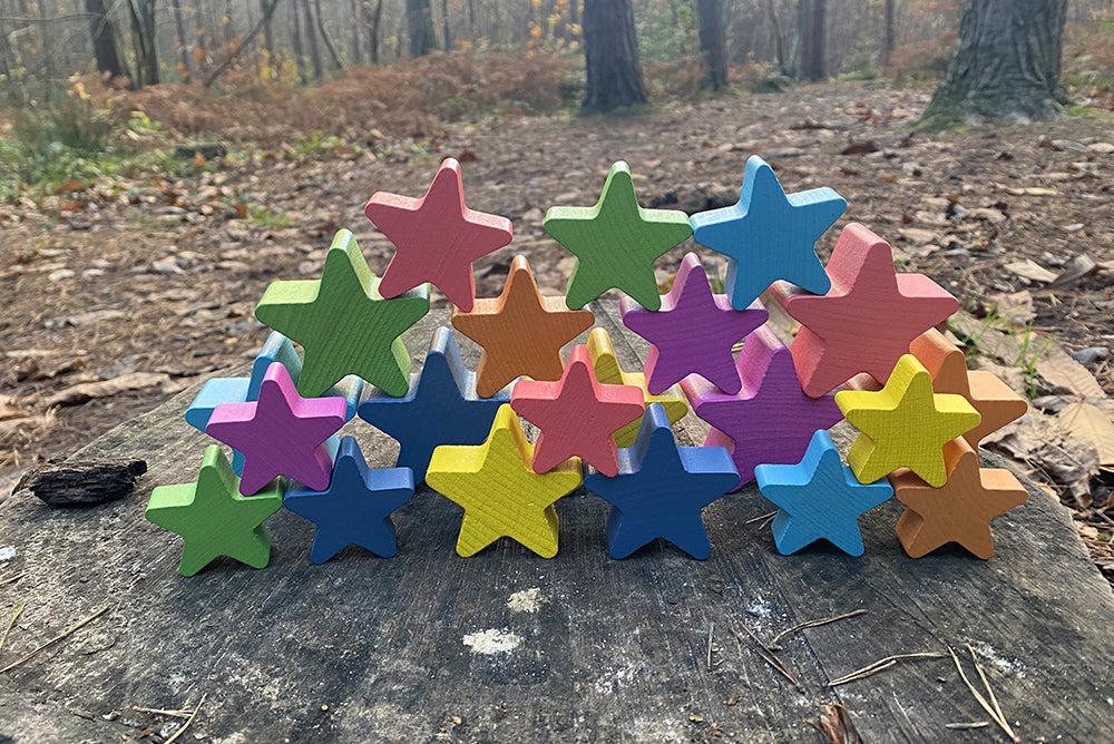 Tickit Rainbow Wooden Stars