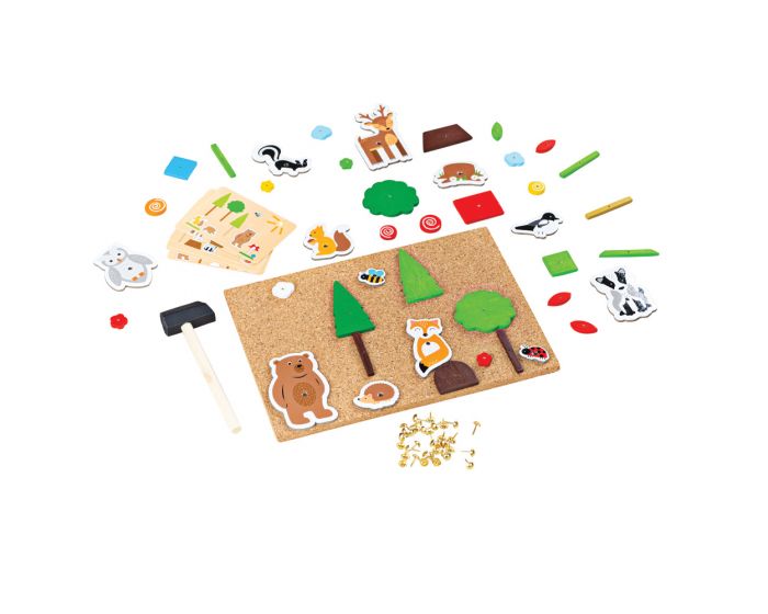 BigJigs Deluxe Pin-a-Shape - Woodland