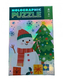 Crocodile Creek Holographic Puzzle Snowman 50pcs