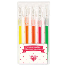 Djeco 5 Fluorescent Wax Crayons