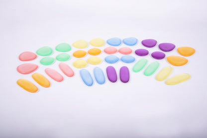 Edx Education Junior Rainbow Pebbles Clear