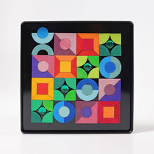 Grimms Magnet Puzzle Triangle, Square, Circle with Sparkling Parts