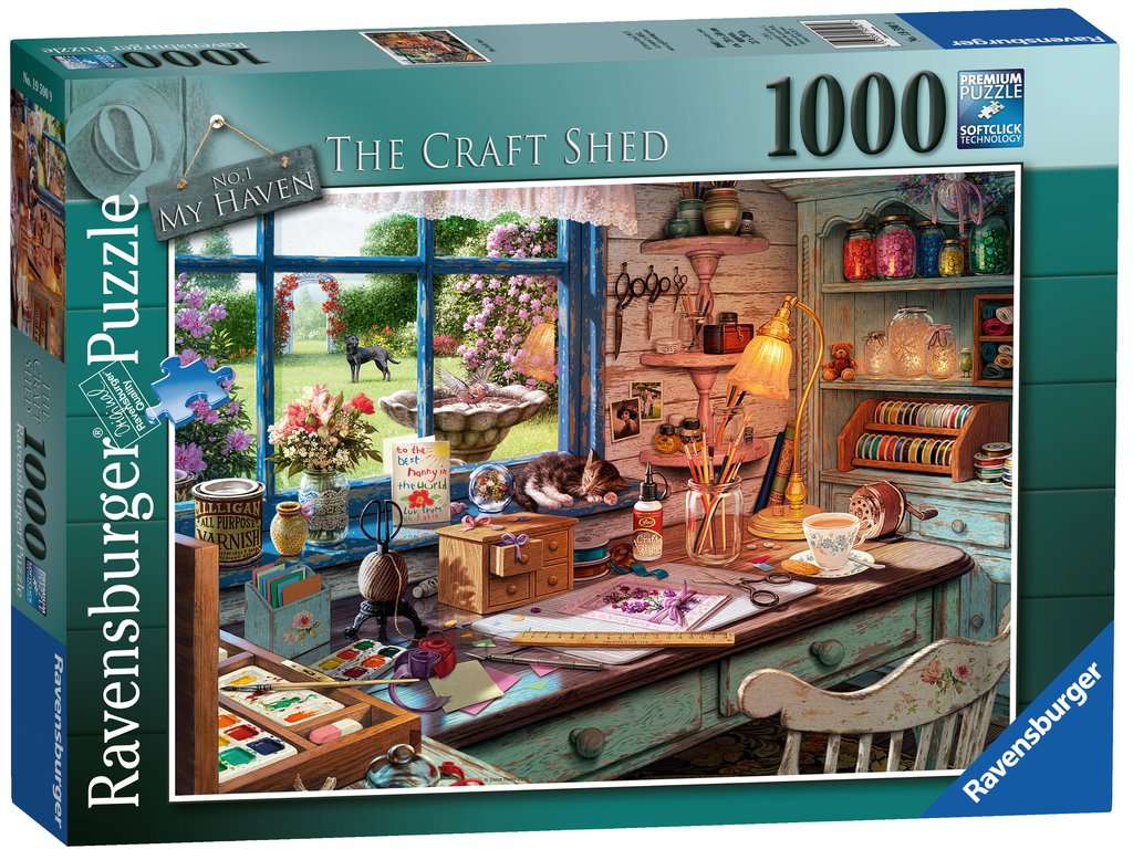 Ravensburger My Haven No.1, The Craft Shed, 1000pc