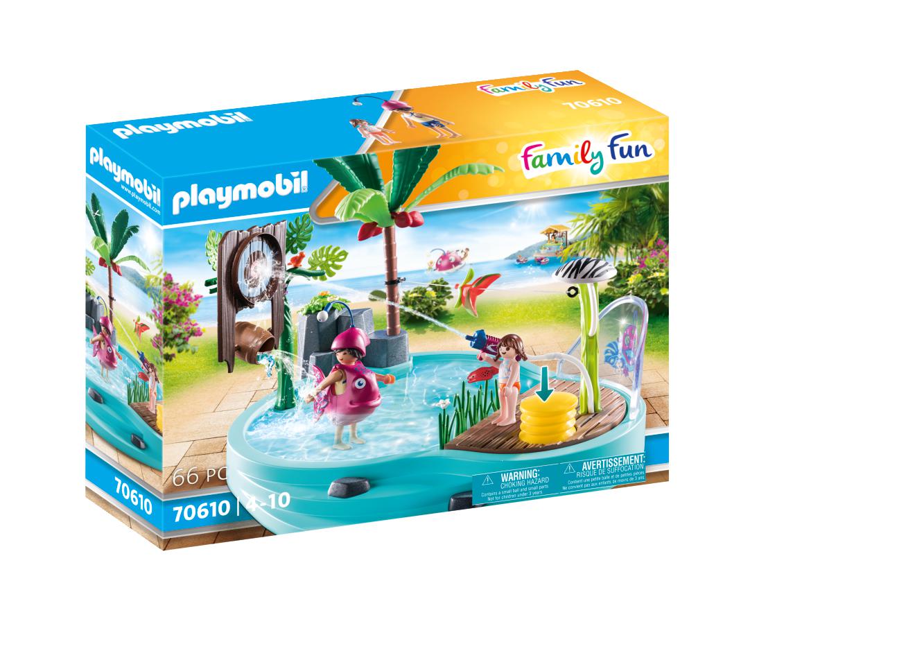 Playmobil 70610 Family Fun Aqua Park Small Pool with Water Sprayer