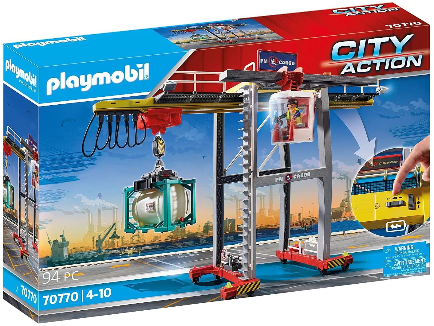 Playmobil 70770 Cargo Crane with Container