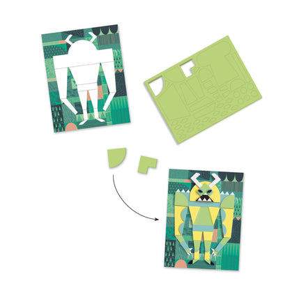Djeco Monster Gallery Collage Relief (F)
