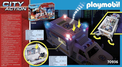 Playmobil 70936 Rescue Vehicles Ambulance with Lights and Sound
