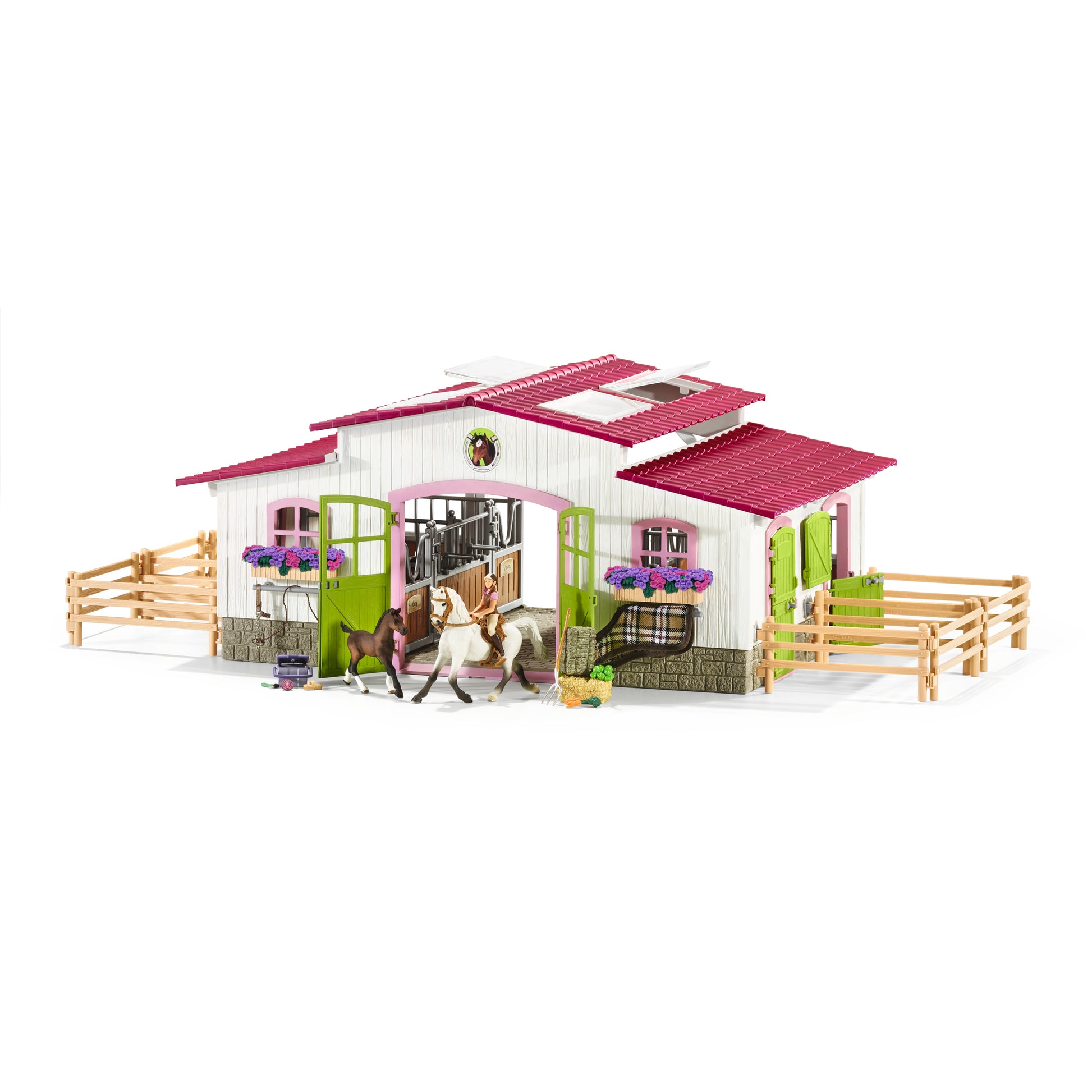 Schleich 42344 Riding Centre With Rider And Horses