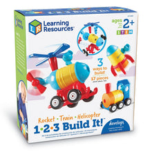 Learning Resources 1-2-3 Build It!™ Rocket-Train-Helicopter
