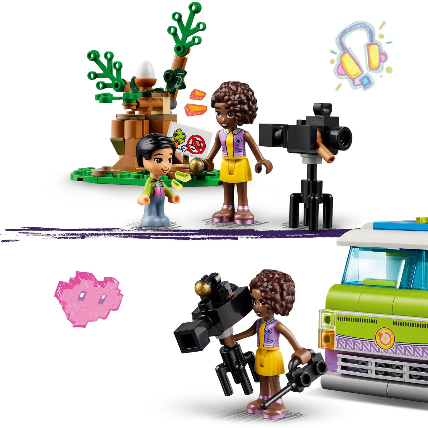 Lego Friends 41749 Newsroom Van (F)