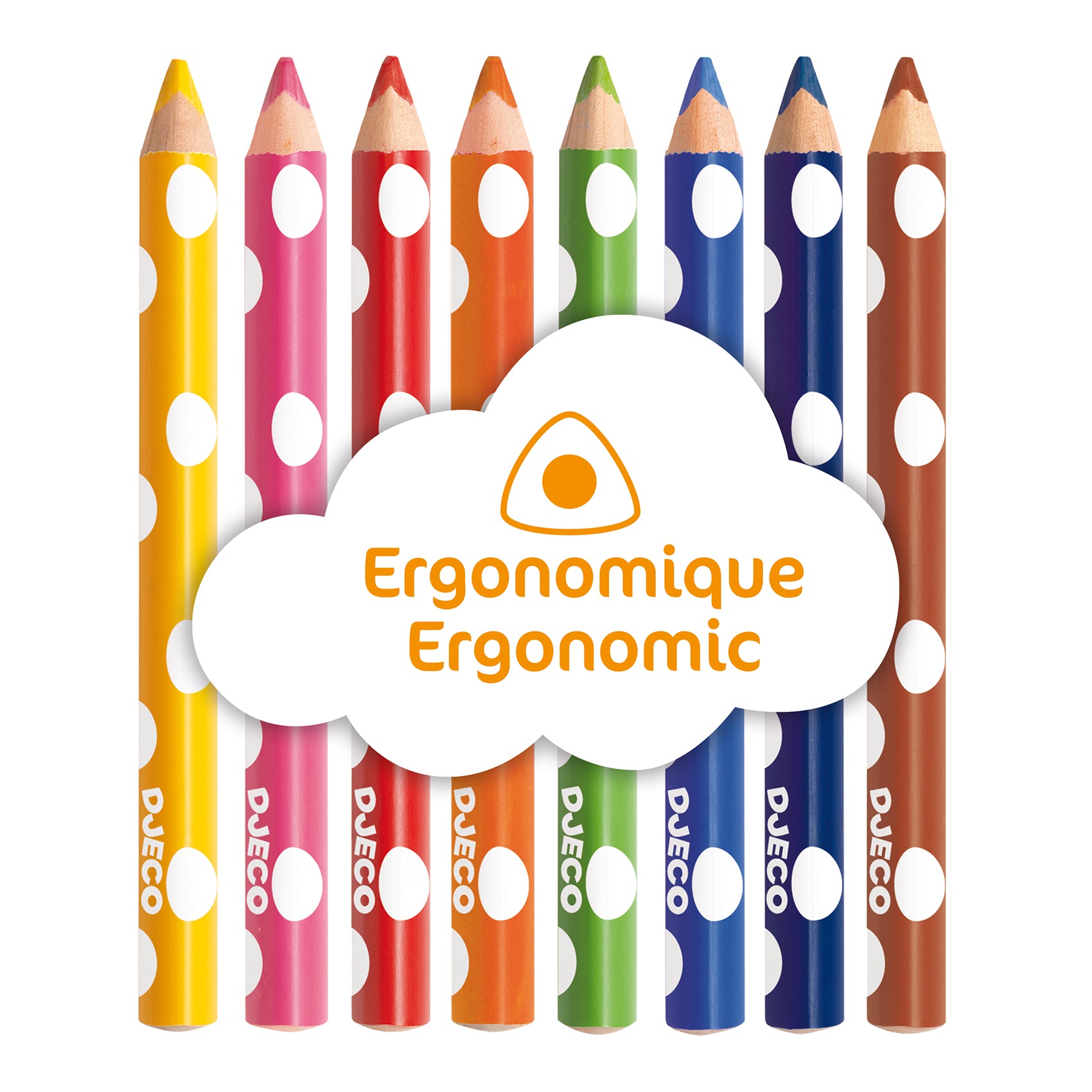 Djeco 8 Colouring Pencils For Little Ones