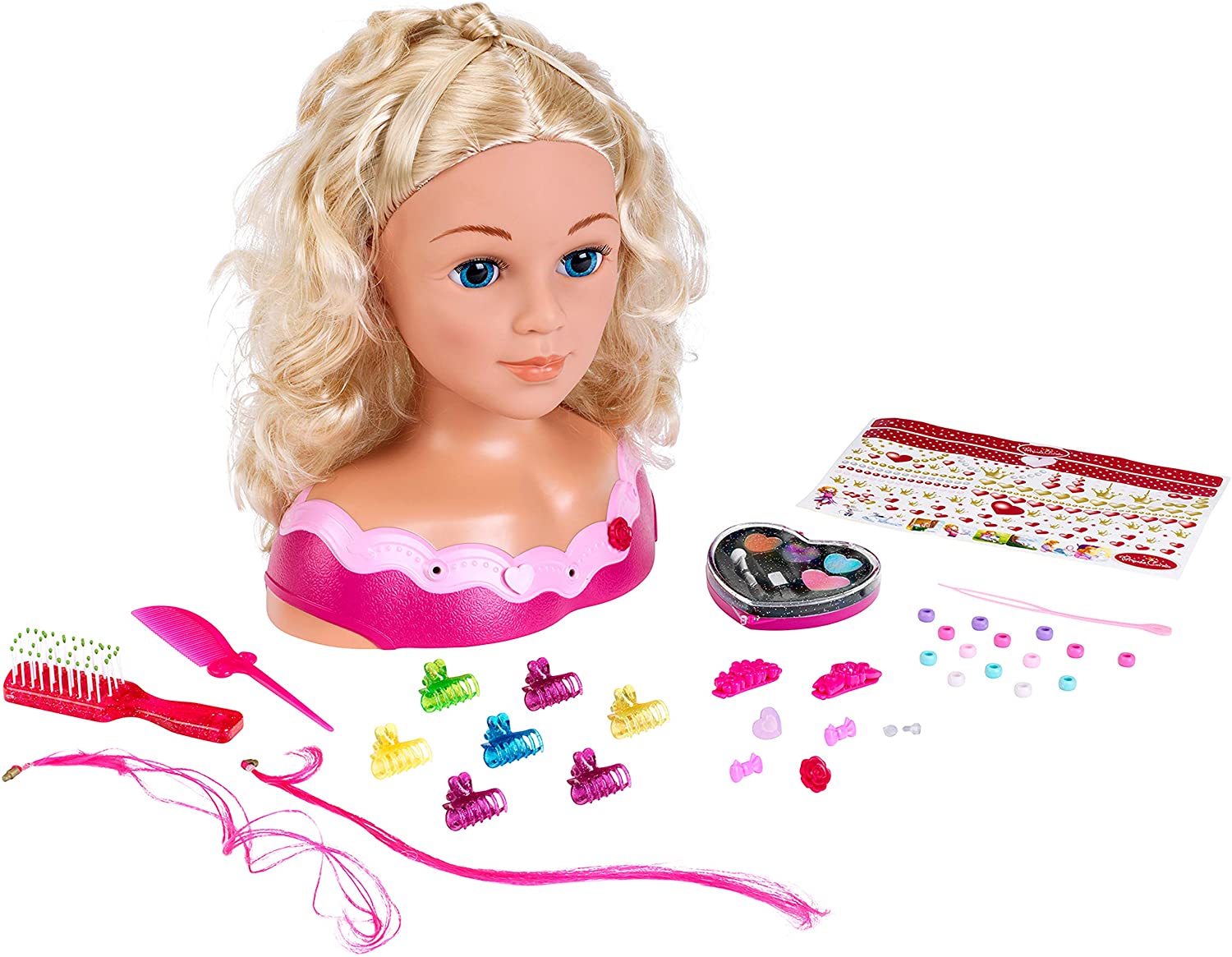 Klein Princess Coralie Make up and hairstyling head "Emma"