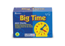 Learning Resources Big Time® Geared Mini-Clocks (Set of 6)
