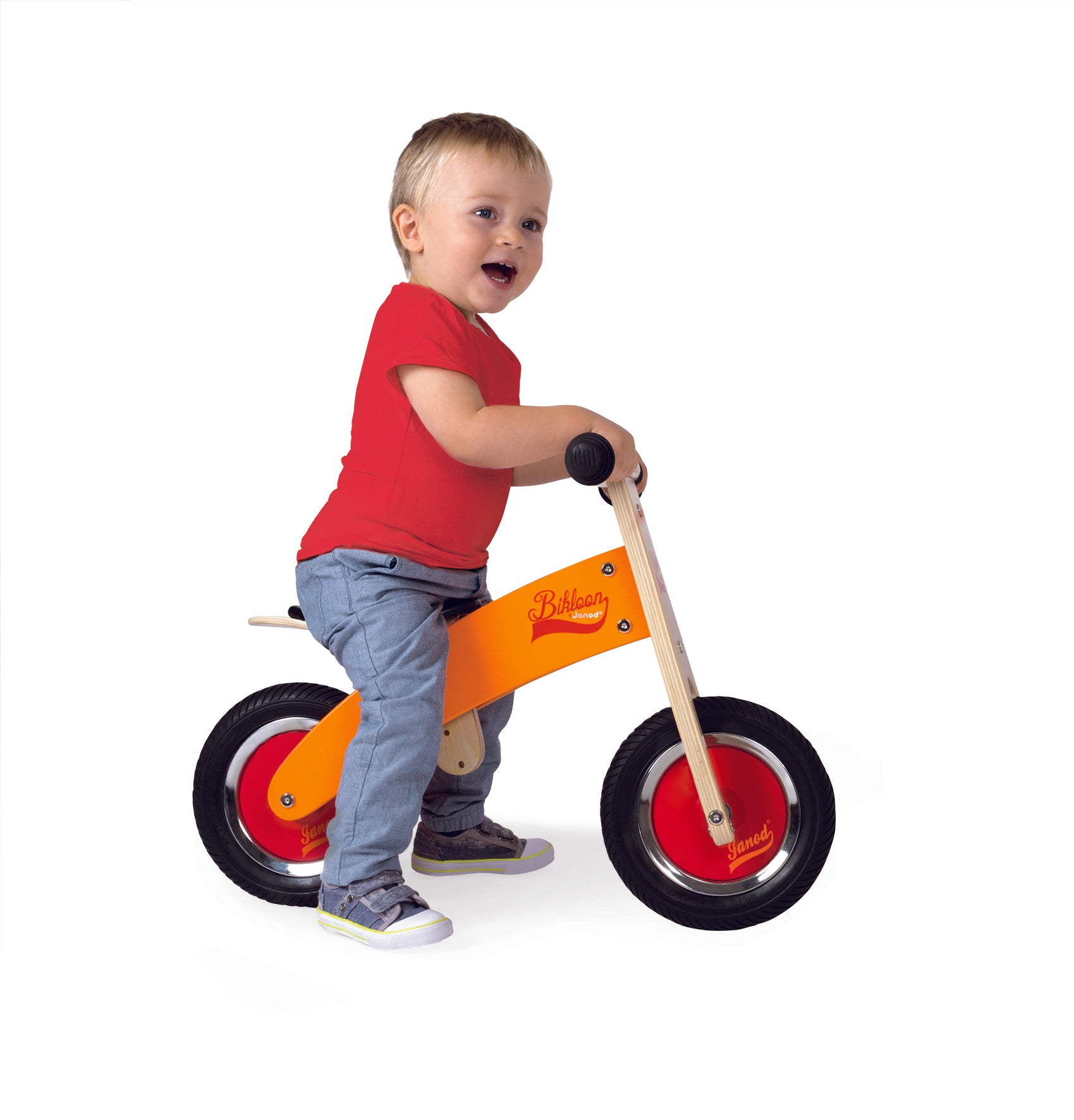 Janod 1st Orange/Red Little Bikloon Balance Bike