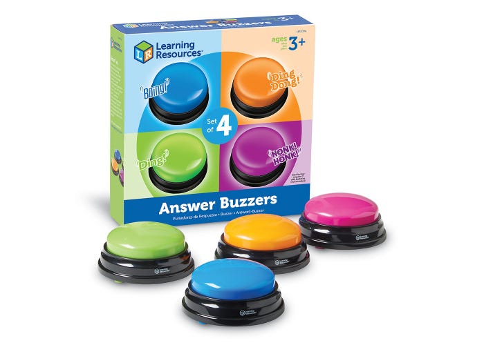 Learning Resources Answer Buzzers (Set of 4)