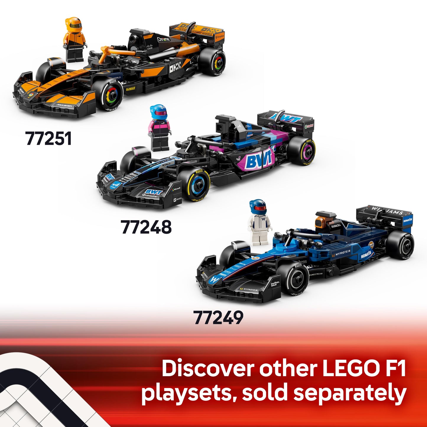 Lego Speed Champions 77250 MoneyGram Haas F1® Team VF-24 Race Car