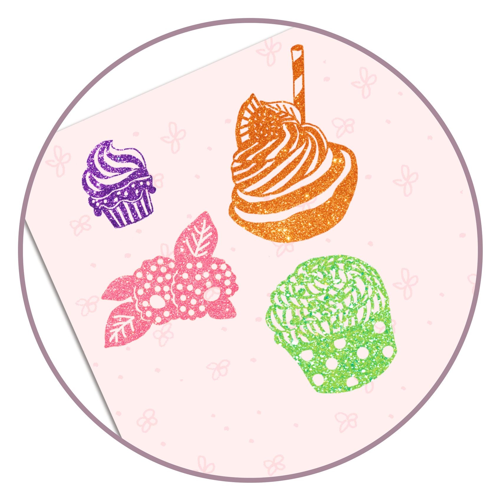 Djeco Artistic Patch Glitter - Sweets