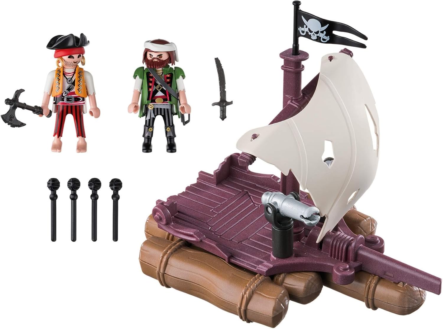 Playmobil 6682 Floating Pirate Raft & Cannon