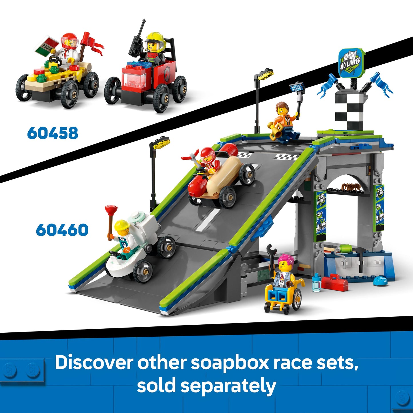 Lego City Great Vehicles 60459 Airplane vs. Hospital Bed Race Car Pack