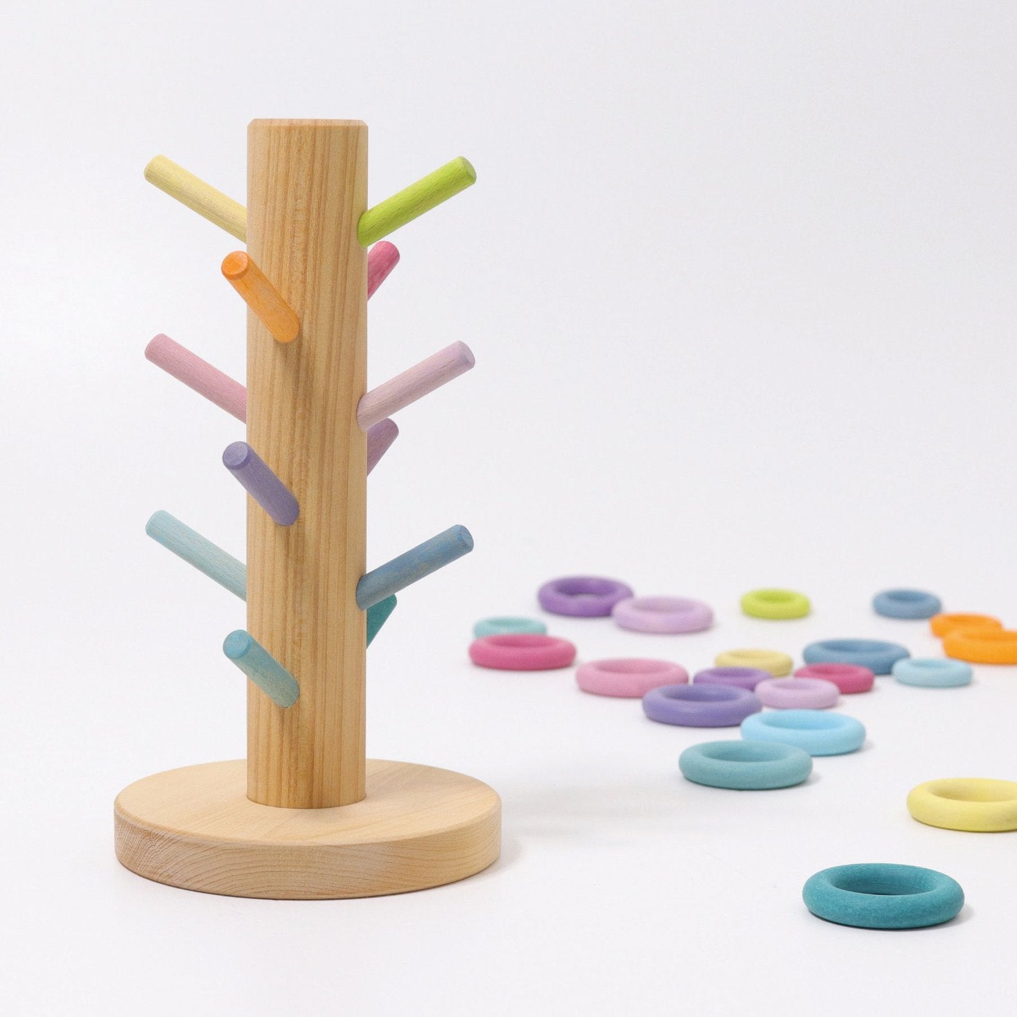 Grimms Sorting Helper Building Rings Pastel