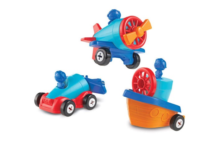 Learning Resources 1-2-3 Build It!™ Car-Plane-Boat