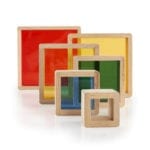 guidecraft Stacking Rainbow Pyramid
