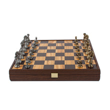 Manopoulos Wood & Metal Chess Set