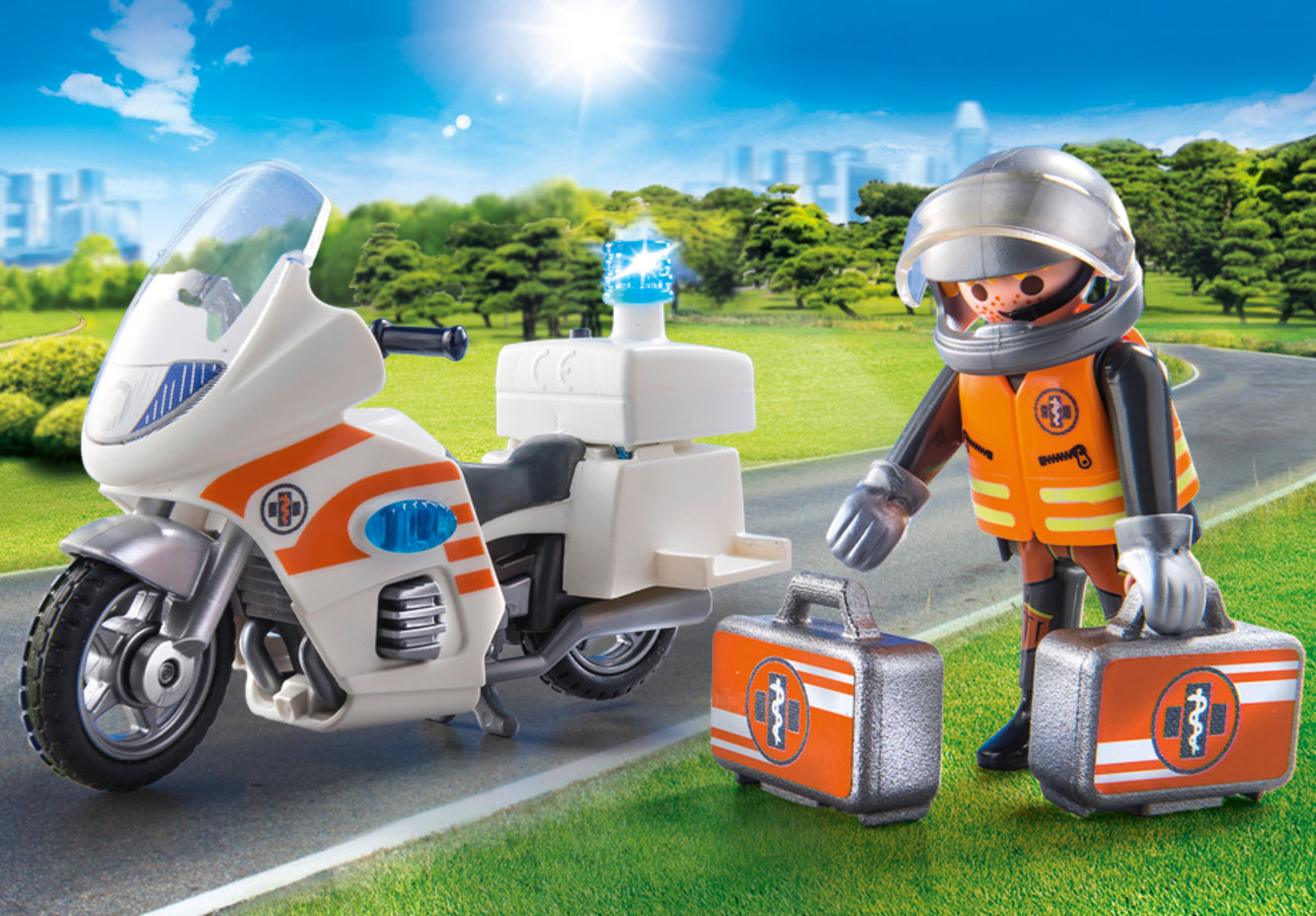 Playmobil 70051 City Life Hospital Emergency Motorbike