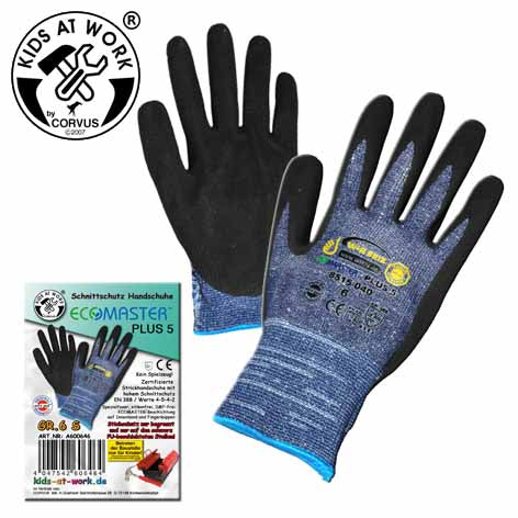Kids At Work Ecomaster Plus 5 Gloves
