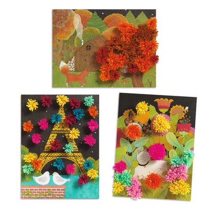 Djeco Collage Pompoms