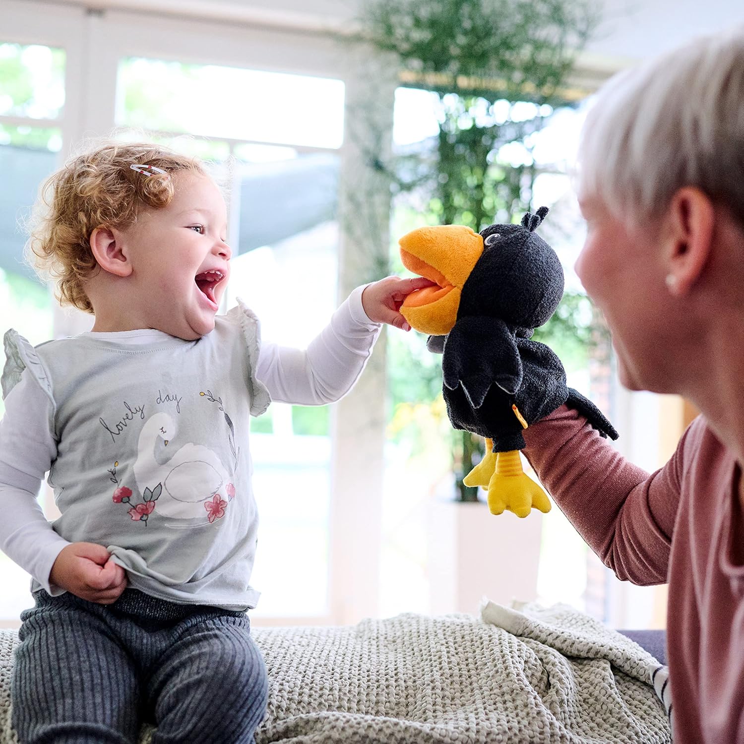 Haba Glove Puppet Theo The Raven