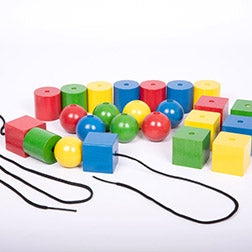 Edx Education Giant Wooden Lacing Beads