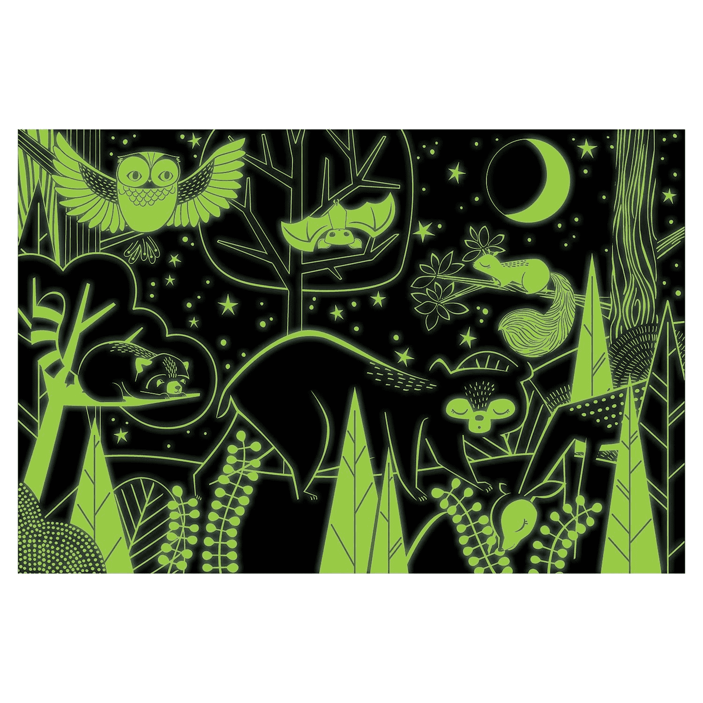 Mudpuppy's In the Forest Glow in the Dark Puzzle