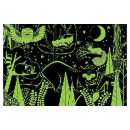 Mudpuppy's In the Forest Glow in the Dark Puzzle