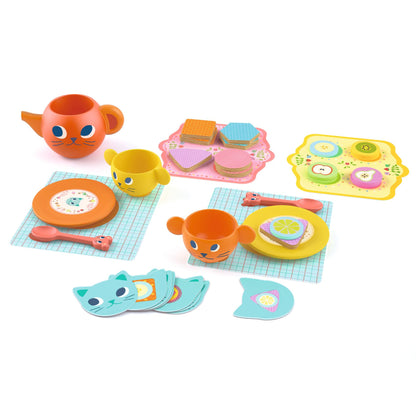 Djeco Tea Set Greedy cats