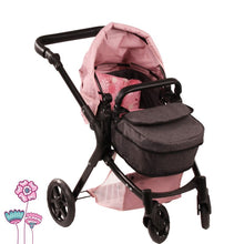 Gotz Dolls Doll Pram 4-wheel, 2 in 1, Soft Mood