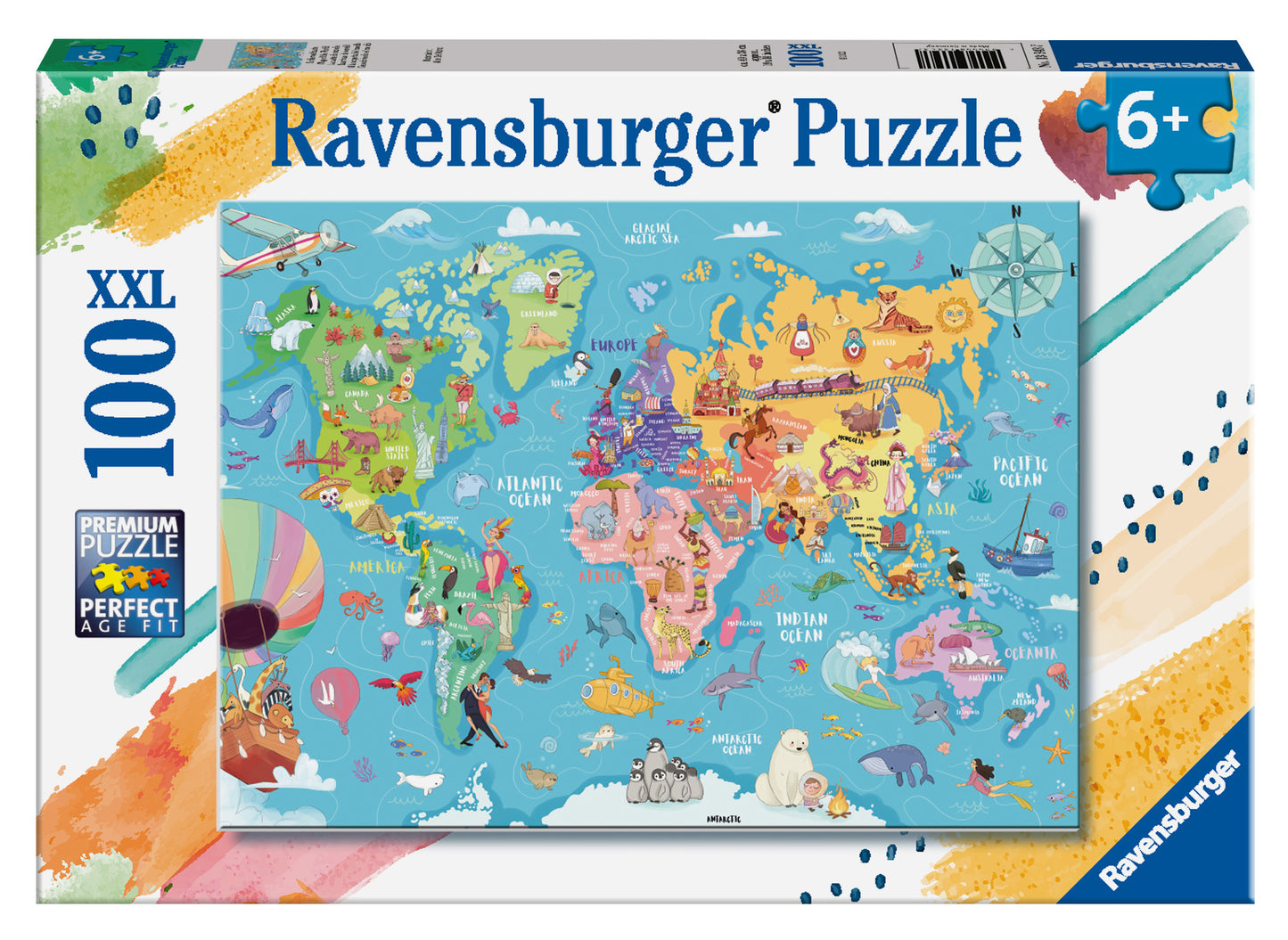 Ravensburger Map of the World, XXL 100pc